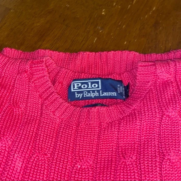 SOLD Ralph Lauren Hot Pink Sweater - Picture 8 of 11